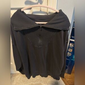 Aerie Charcoal Knit Top